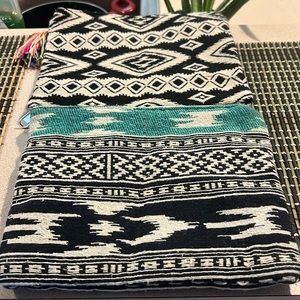 2 tribal print clutch bags
